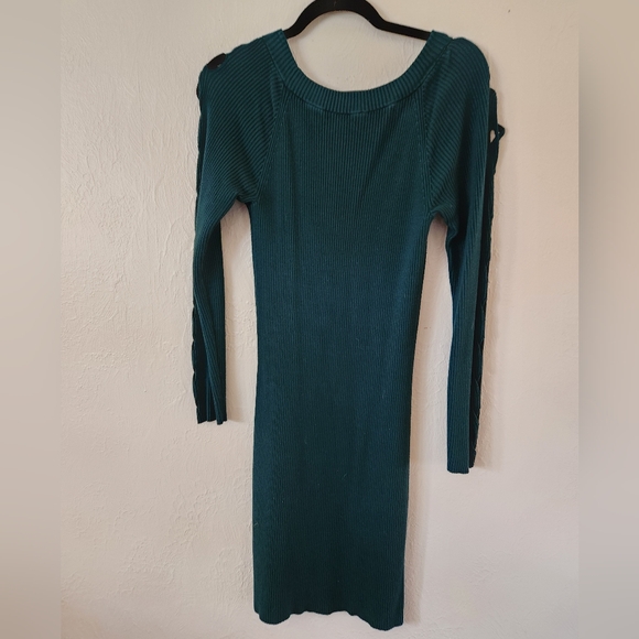 Express green sweater dress L - Picture 4 of 4